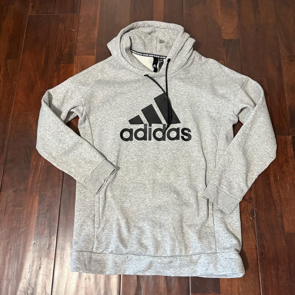 Adidas Pullover Hoodie Gray Men’s Medium